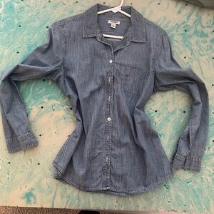 Old Navy Blue Denim Shirt